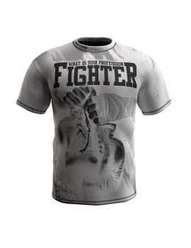 Mesh T-shirt Fighter White