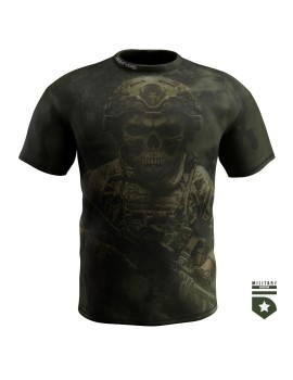 Mesh T-shirt Soldier Skull